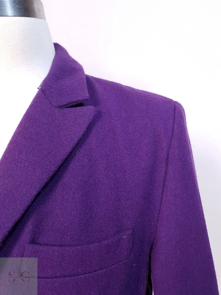 Abrigo clásico Morado paño Talla M 3