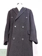 Abrigo Largo Cruzado Plomo Lana Cashmere Talla L - Miniatura 5