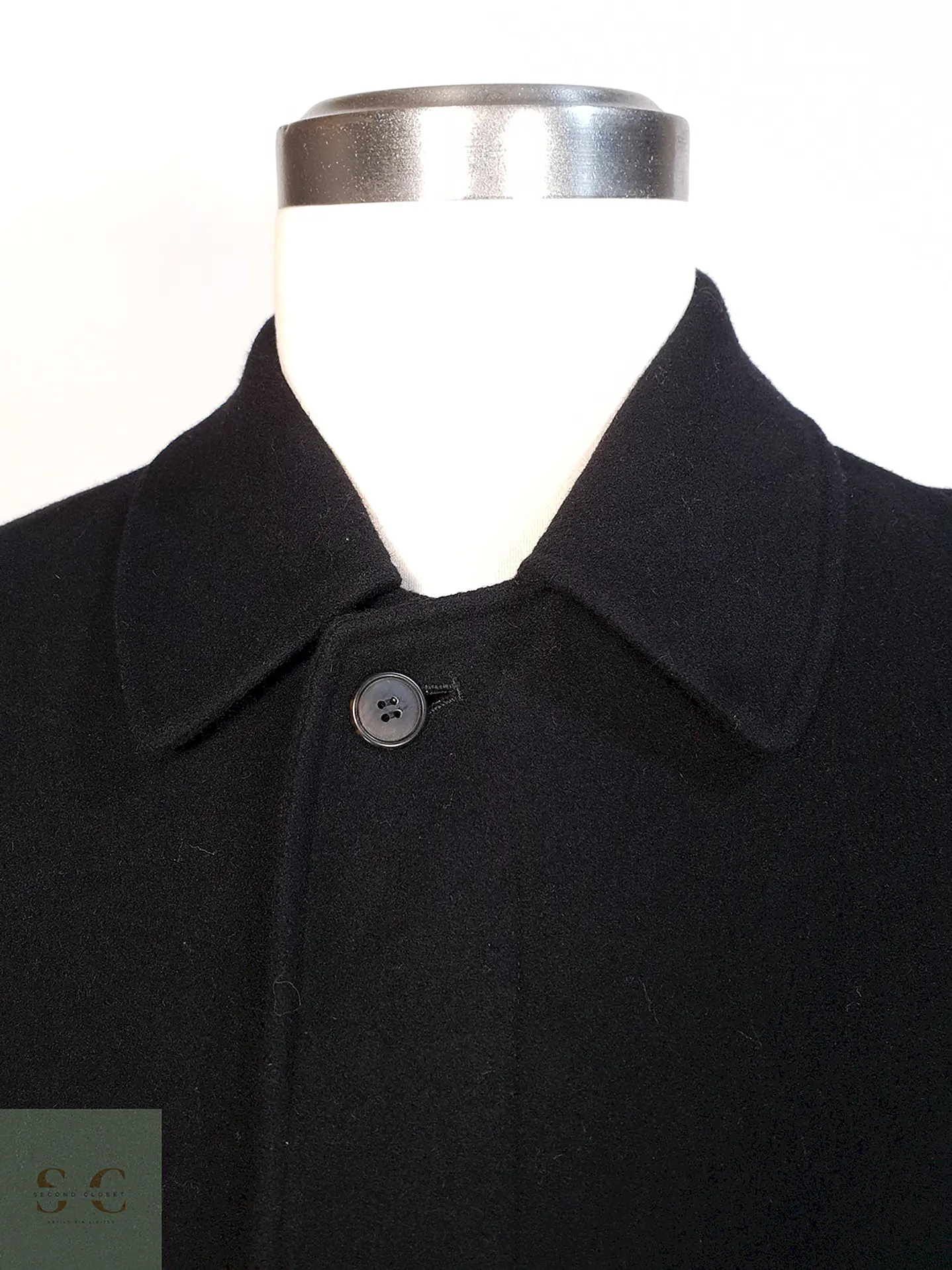 Abrigo Japonés Georg Stage Negro Lana Cashmere Talla ML 4
