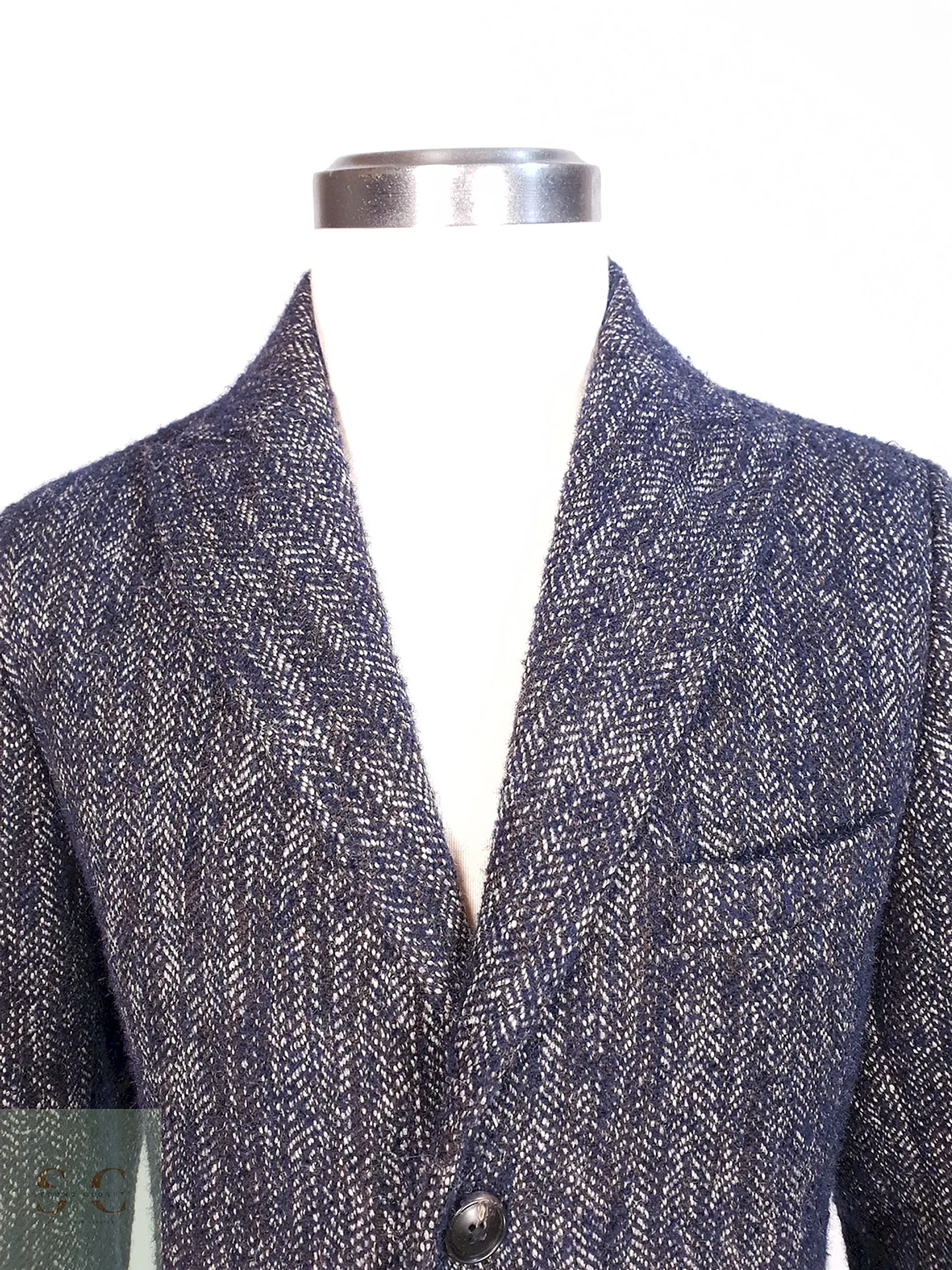 Abrigo Italiano Conbipel Azul Lana Talla M 5