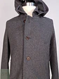 Abrigo Corto Gris Lana Cashmere Mens Melrose con Chaleco Talla SM - Miniatura 5
