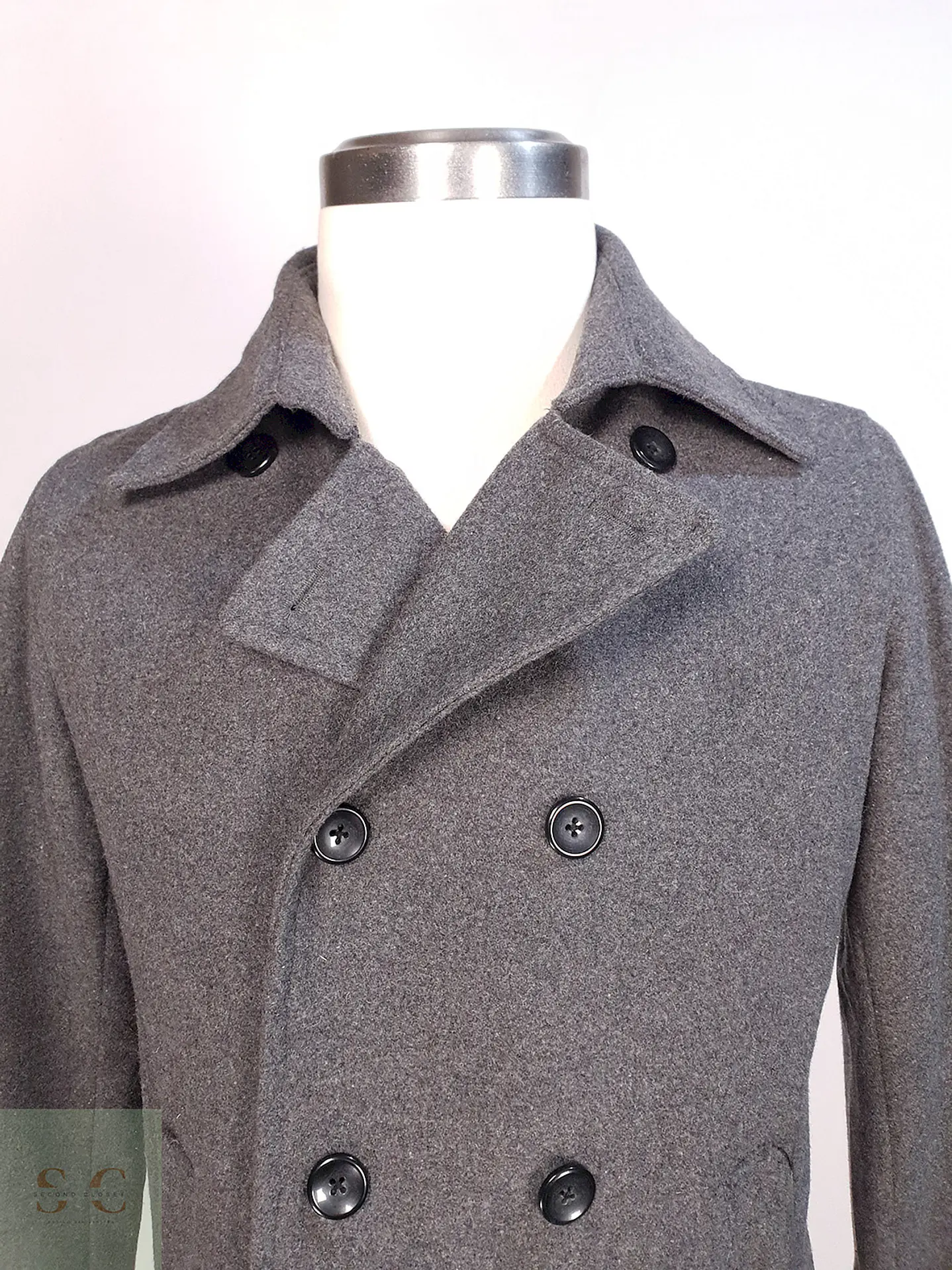 Abrigo Marinero Gris Japonés Louis Chavlon Talla XS 5