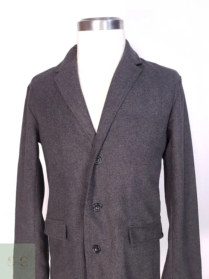 Abrigo Plomo Beno Exclusive Label Lana Talla M 5