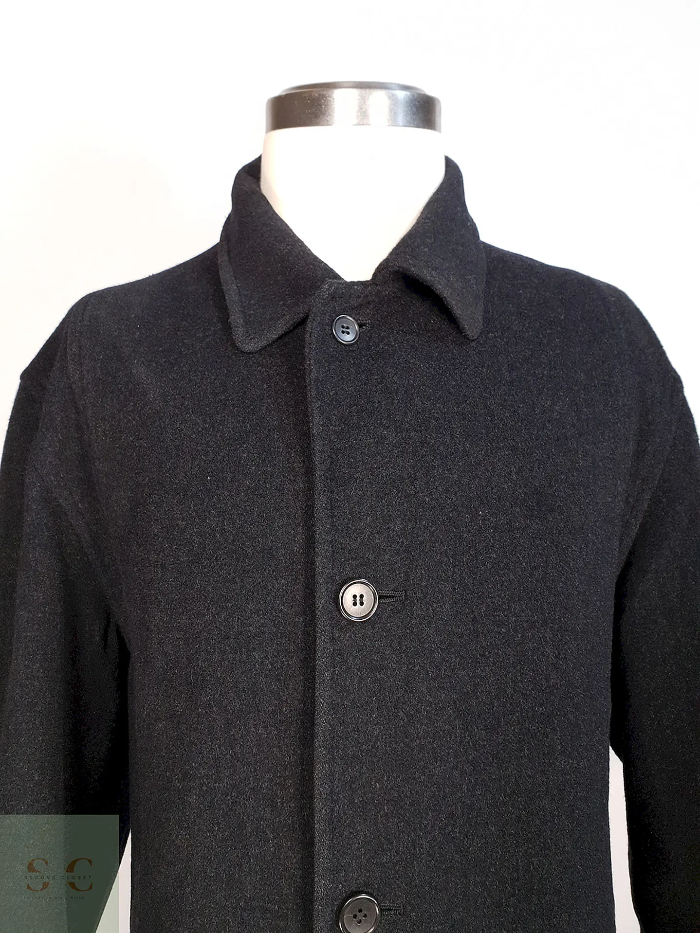 Abrigo Japonés Plomo - Lana Cashmere Talla L 5
