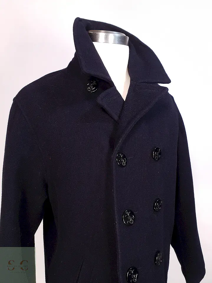Abrigo Marinero Azul Gap - Lana Talla L 6