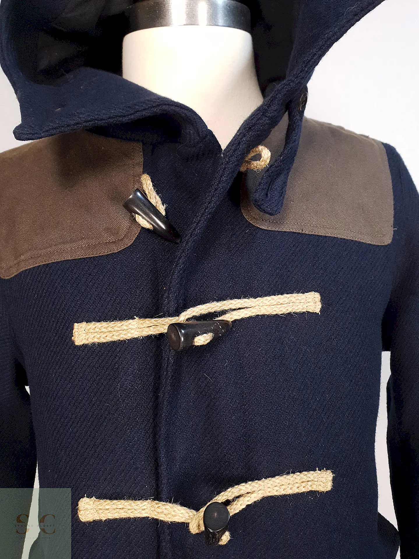 Abrigo Montgomery Pateewear Azul Marino Lana Talla ML 2