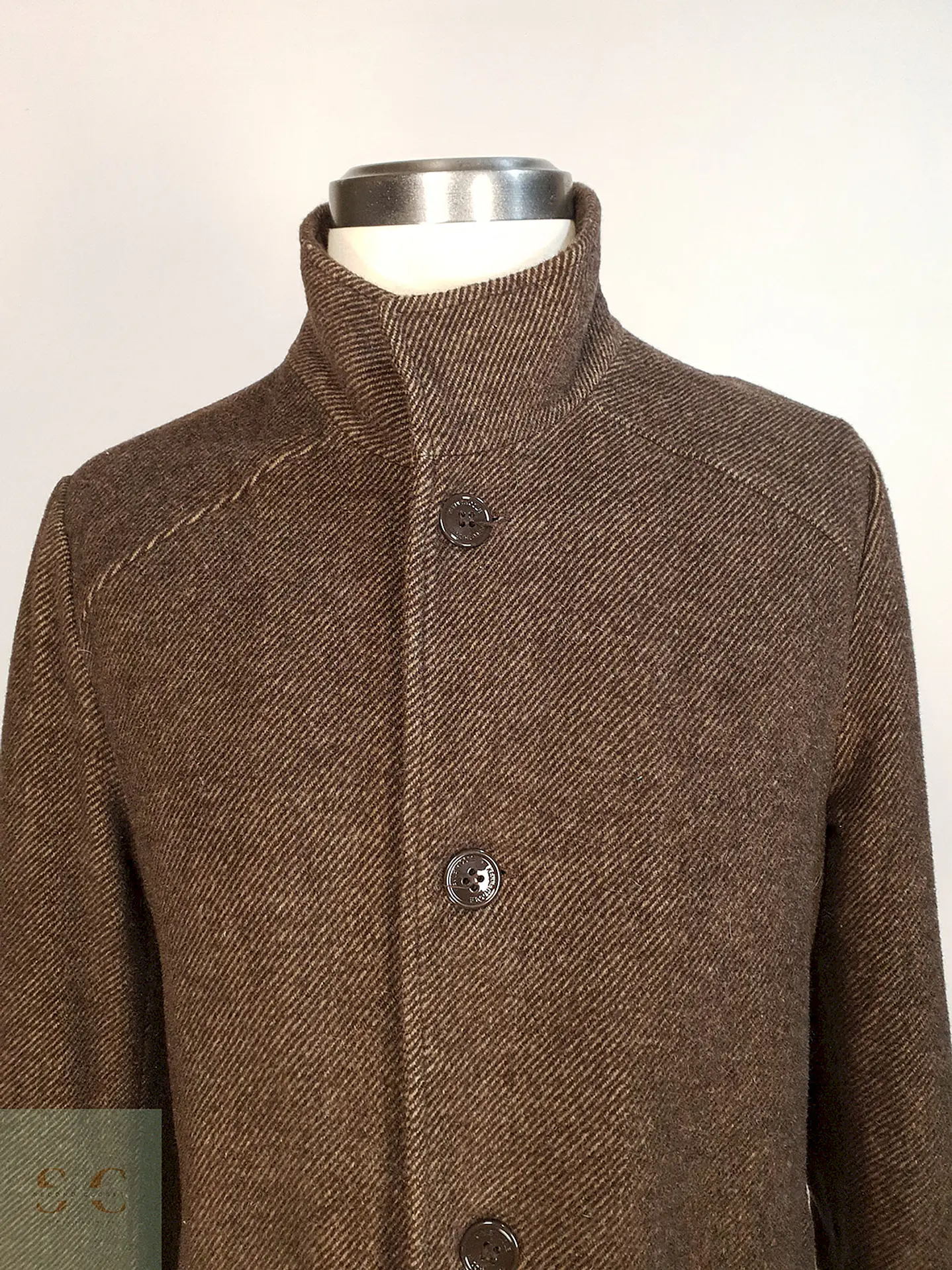 Abrigo Café Kenneth Cole Lana Talla ML 6