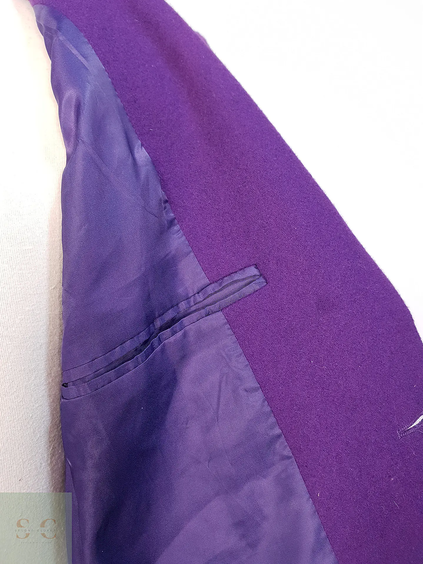 Abrigo clásico Morado paño Talla M 8