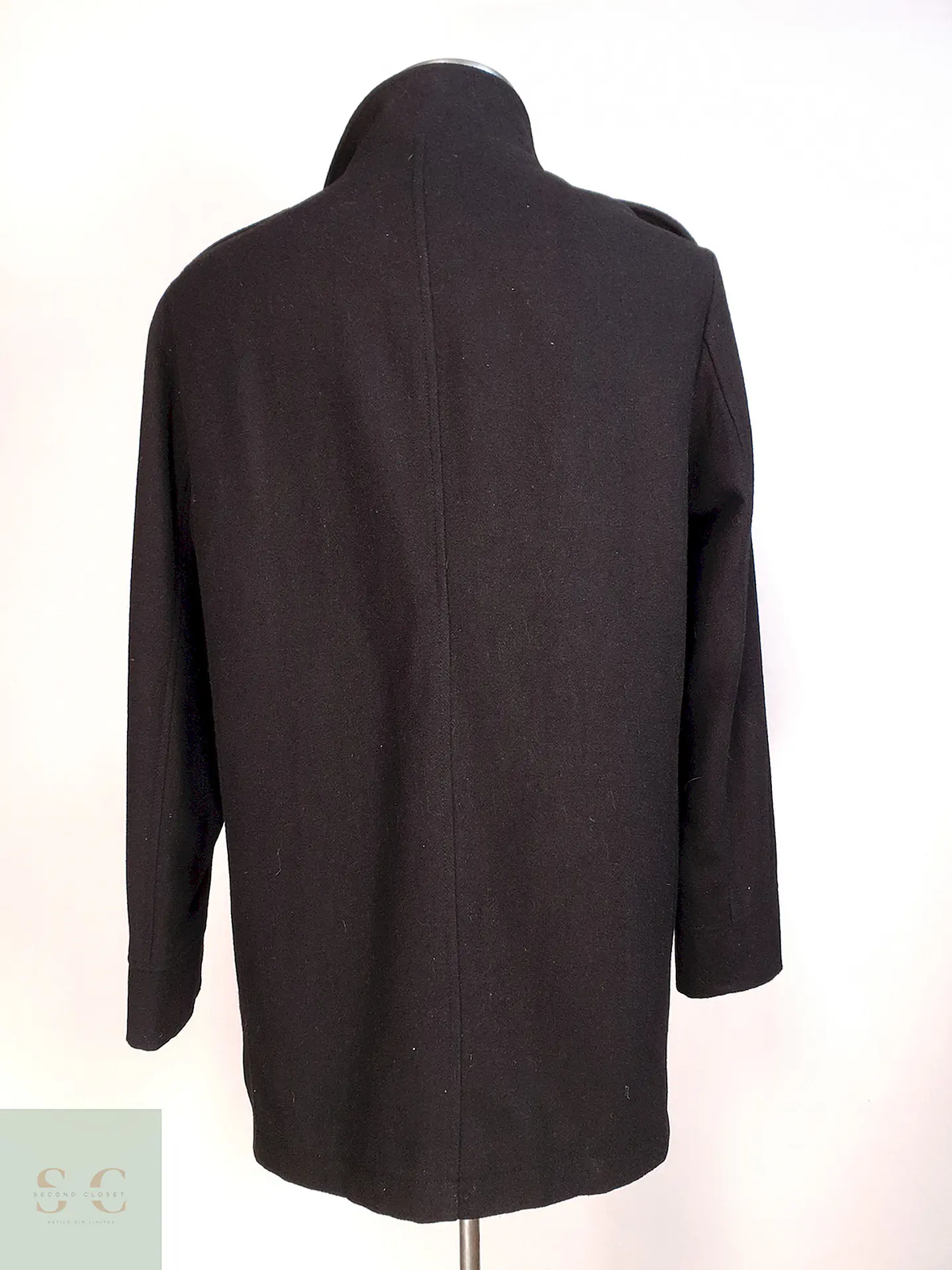 Abrigo Chaqueta Alfani Negro - Lana Talla L 7
