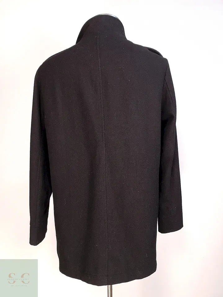 Abrigo Chaqueta Alfani Negro - Lana Talla L 7
