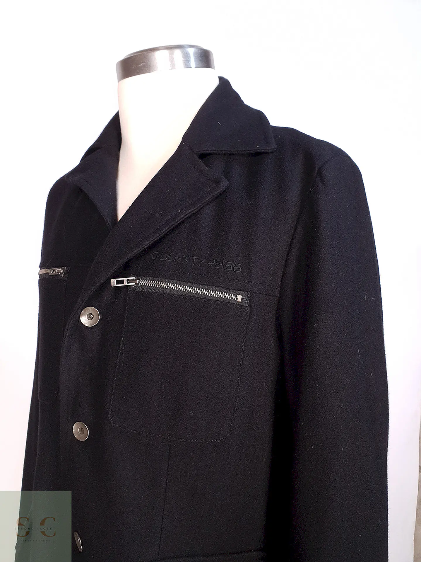 Abrigo Chaqueta Guess Jeans Lana Talla M 8