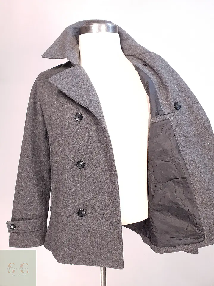 Abrigo Marinero Gris Japonés Louis Chavlon Talla XS 7