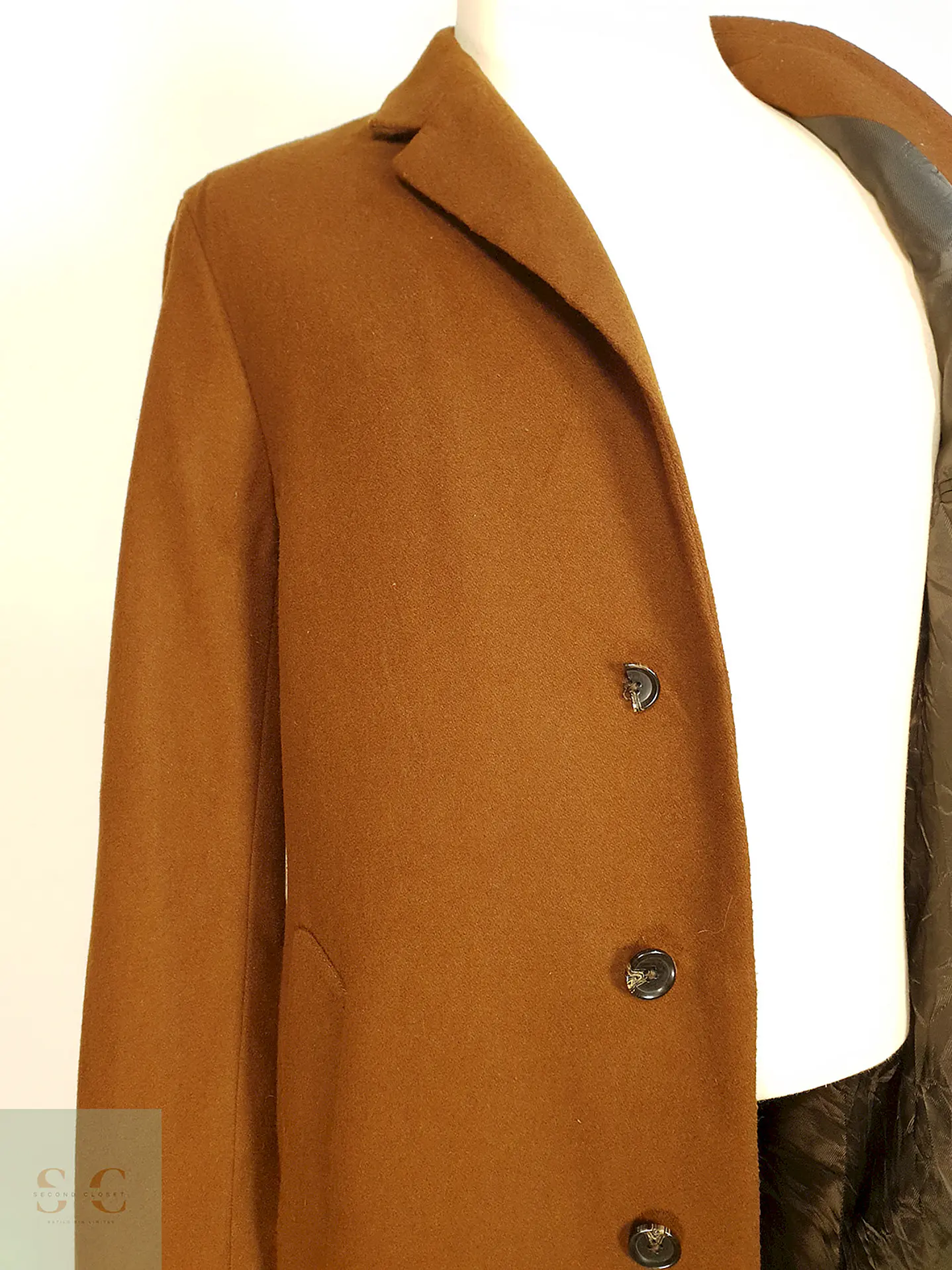 Abrigo Japonés Camel GU Lana -  Talla M 5