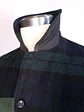 Abrigo Japonés GU Cuadrillé Verde azul Lana Talla S - Miniatura 4