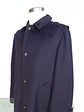 Abrigo Largo Azul Marino Merlet Original Lana y Lana de Cordero Talla LXL - Miniatura 3