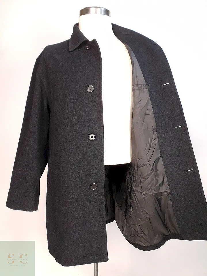 Abrigo Japonés Plomo - Lana Cashmere Talla L 7