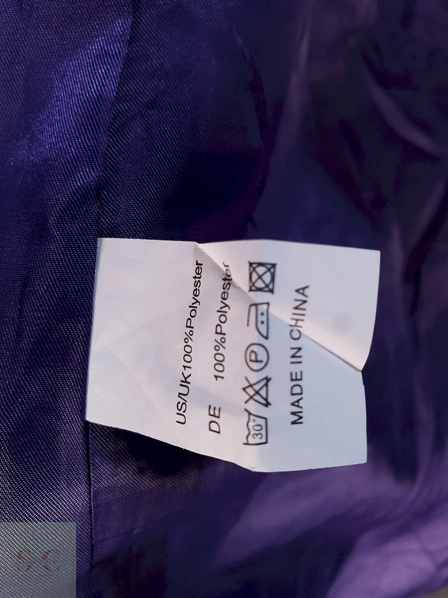 Abrigo clásico Morado paño Talla M 10