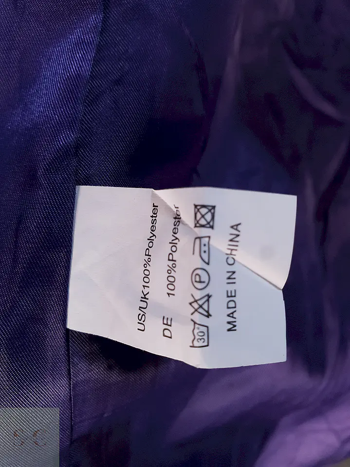 Abrigo clásico Morado paño Talla M 10