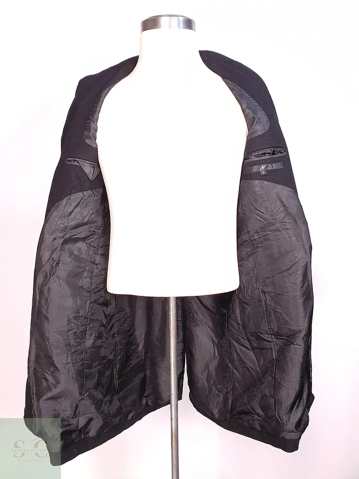 Abrigo Negro clásico Lana Talla XS 9