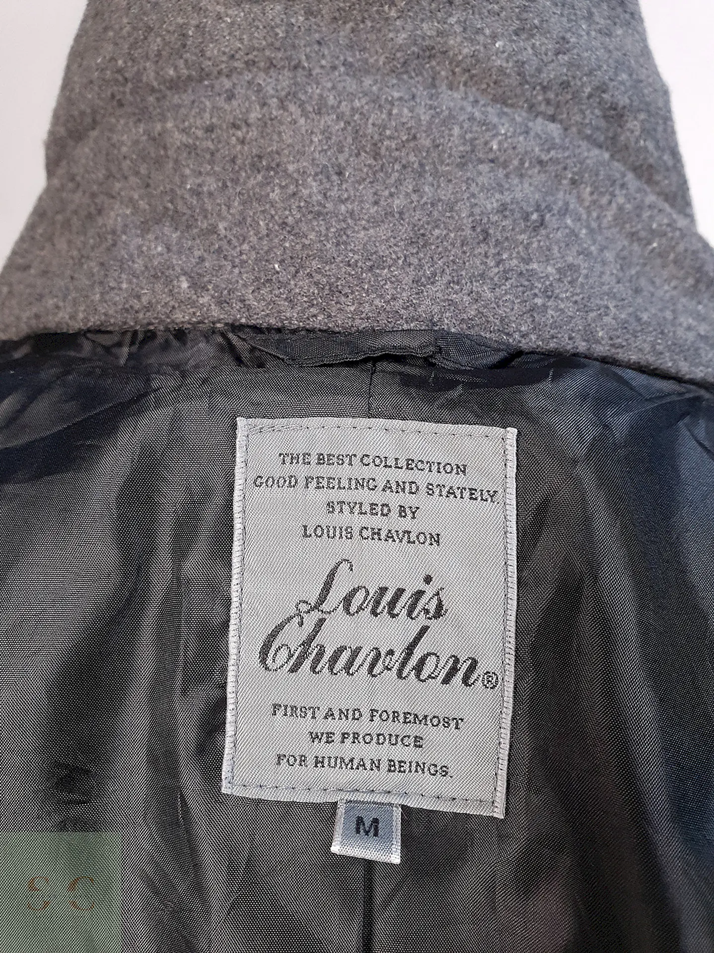 Abrigo Marinero Gris Japonés Louis Chavlon Talla XS 9