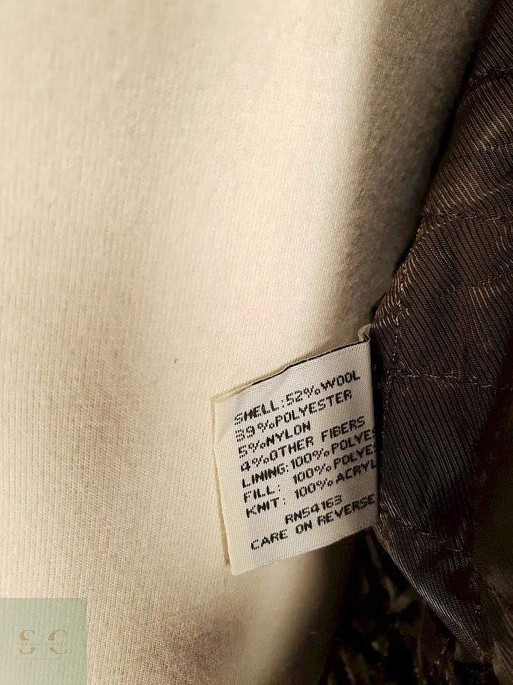 Abrigo Café Kenneth Cole Lana Talla ML 9