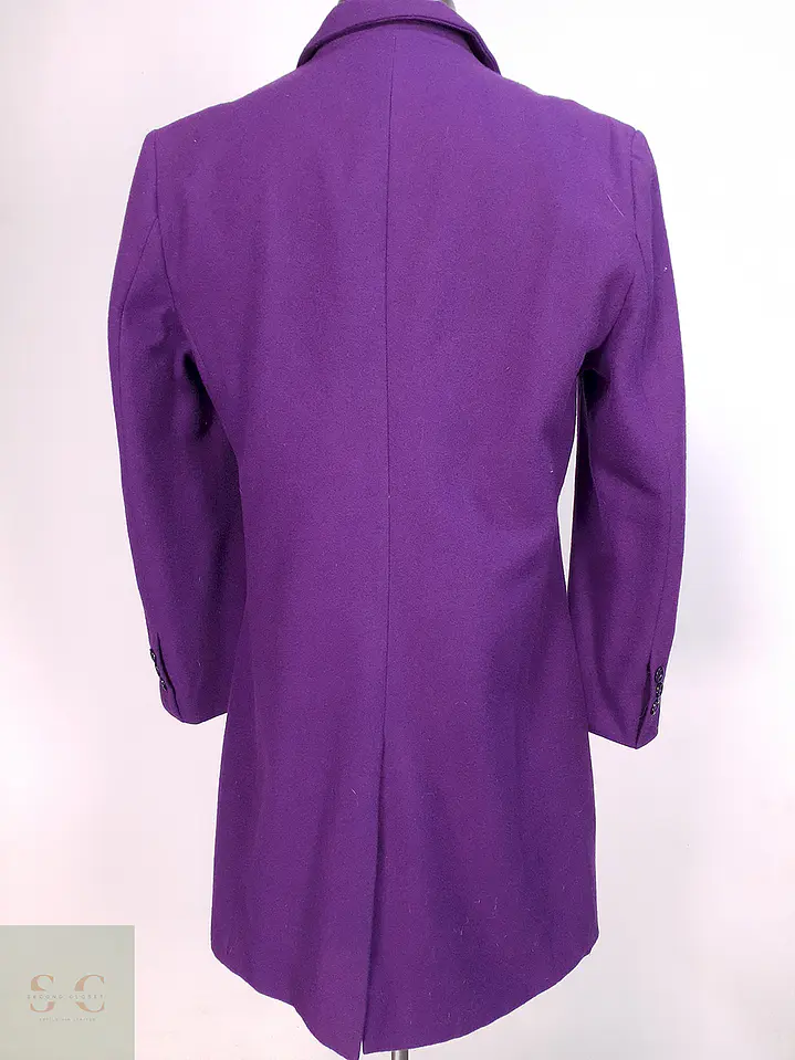 Abrigo clásico Morado paño Talla M 9