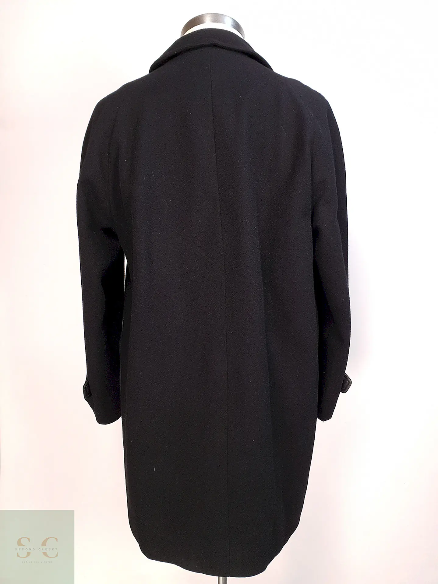 Abrigo Japonés Georg Stage Negro Lana Cashmere Talla ML 9