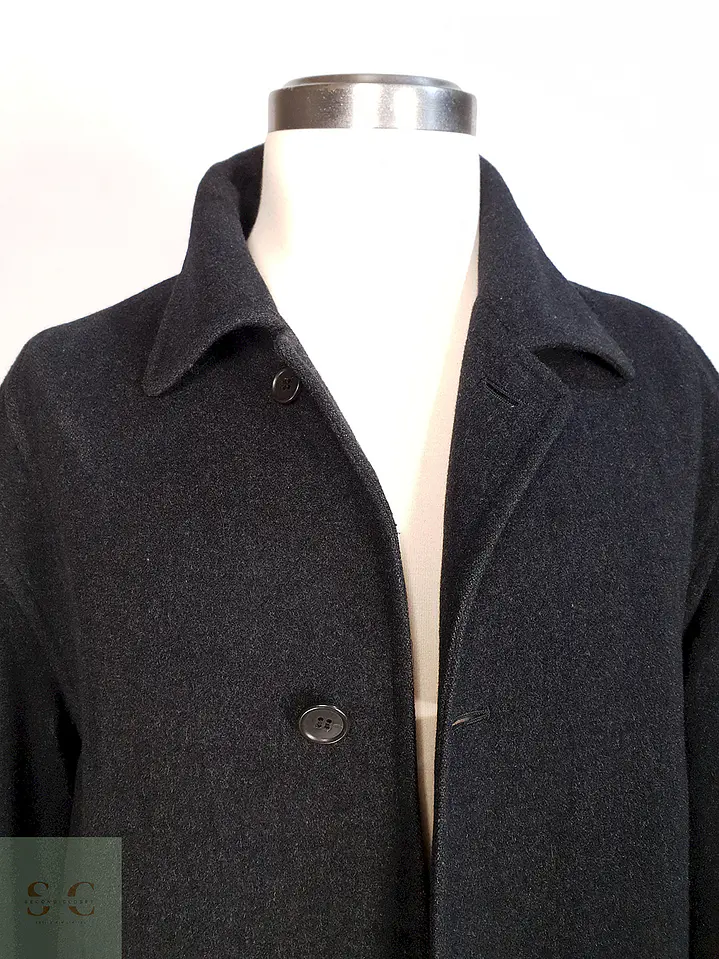 Abrigo Japonés Plomo - Lana Cashmere Talla L 9