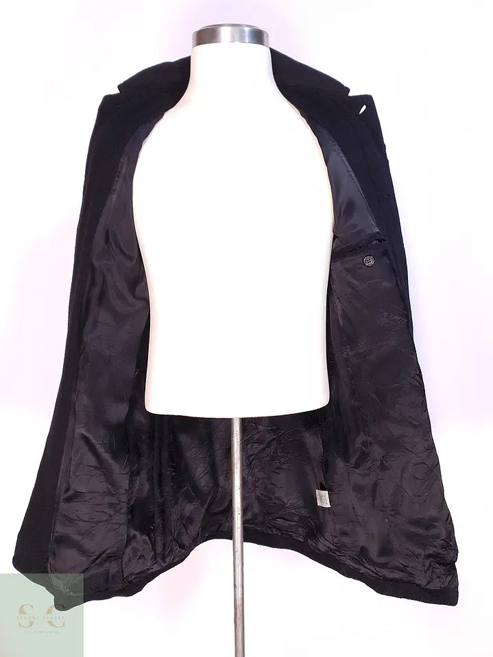 Abrigo Banana Republic Grafito 100% Lana Talla SM 12