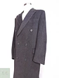 Abrigo Largo Cruzado Plomo Lana Cashmere Talla L - Miniatura 11