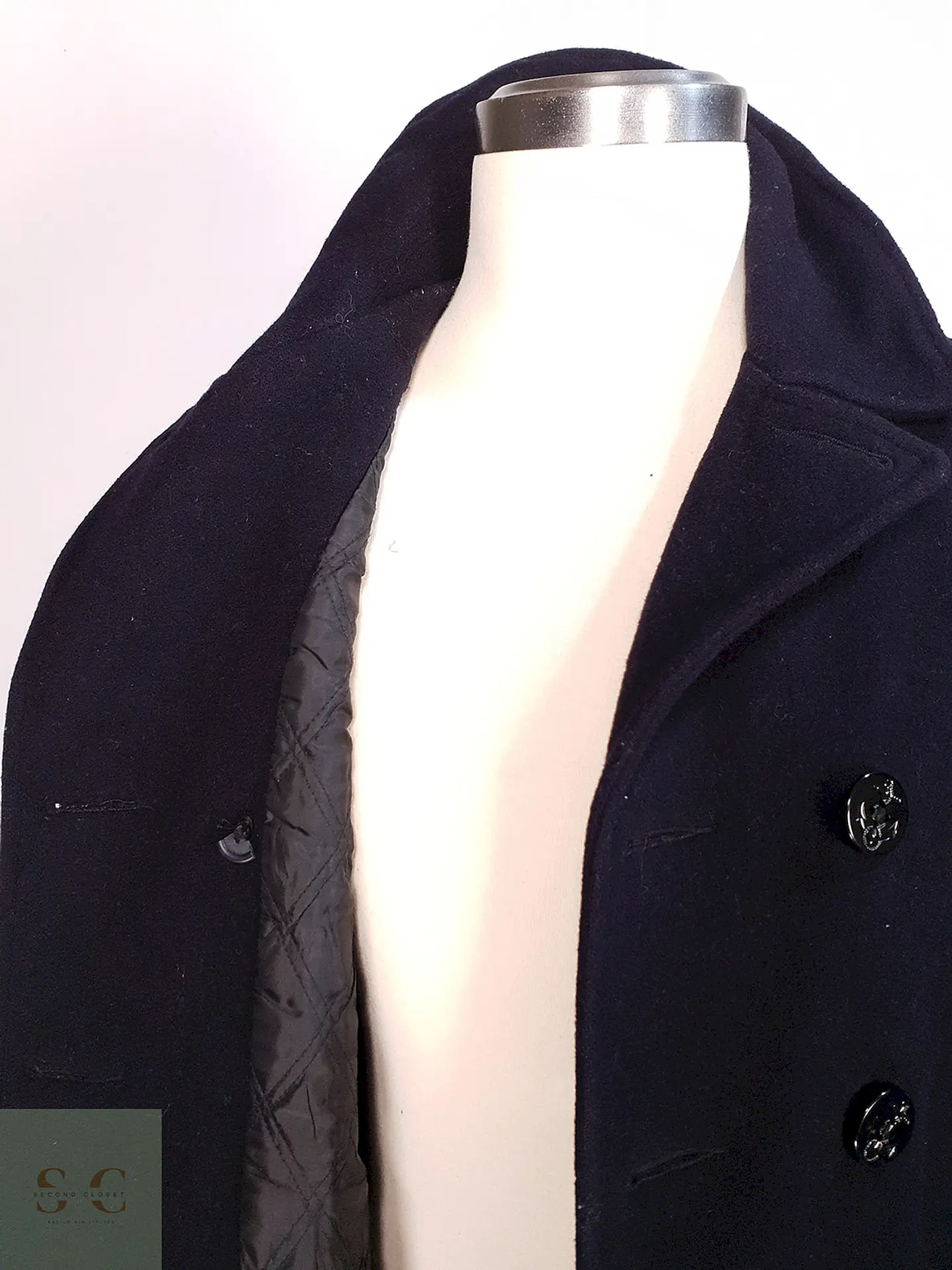 Abrigo Marinero Azul Gap - Lana Talla L 11