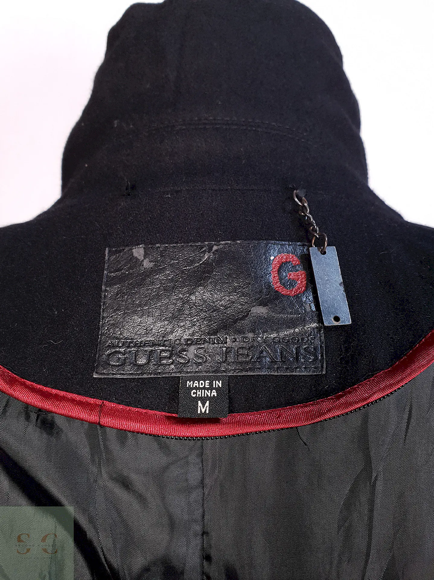 Abrigo Chaqueta Guess Jeans Lana Talla M 11