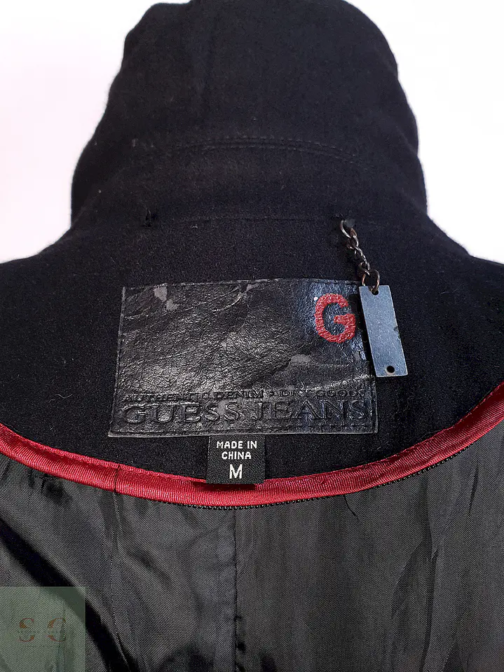 Abrigo Chaqueta Guess Jeans Lana Talla M 11