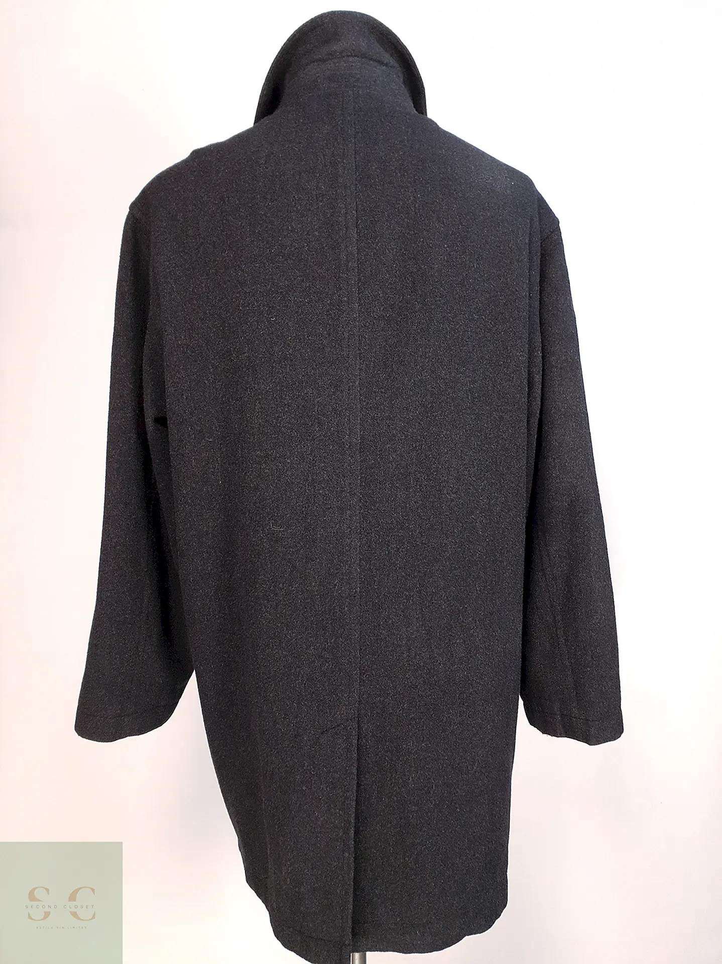 Abrigo Japonés Plomo - Lana Cashmere Talla L 10