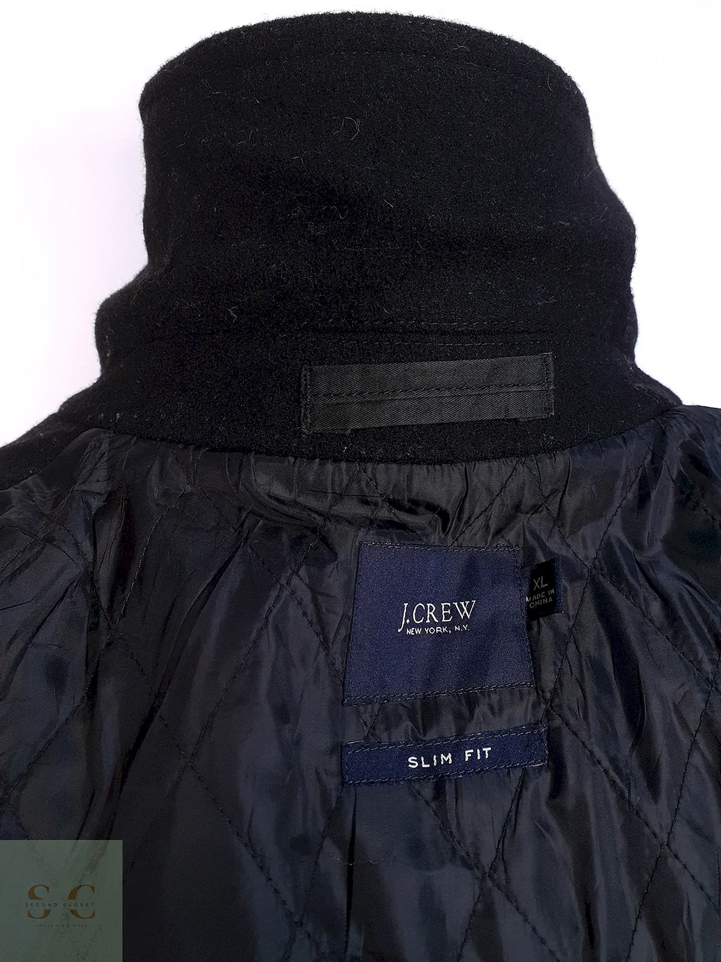 Abrigo J.Crew Grafito 100% Lana Thinsulate Talla XL 12