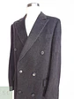 Abrigo Largo Cruzado Plomo Lana Cashmere Talla L - Miniatura 12