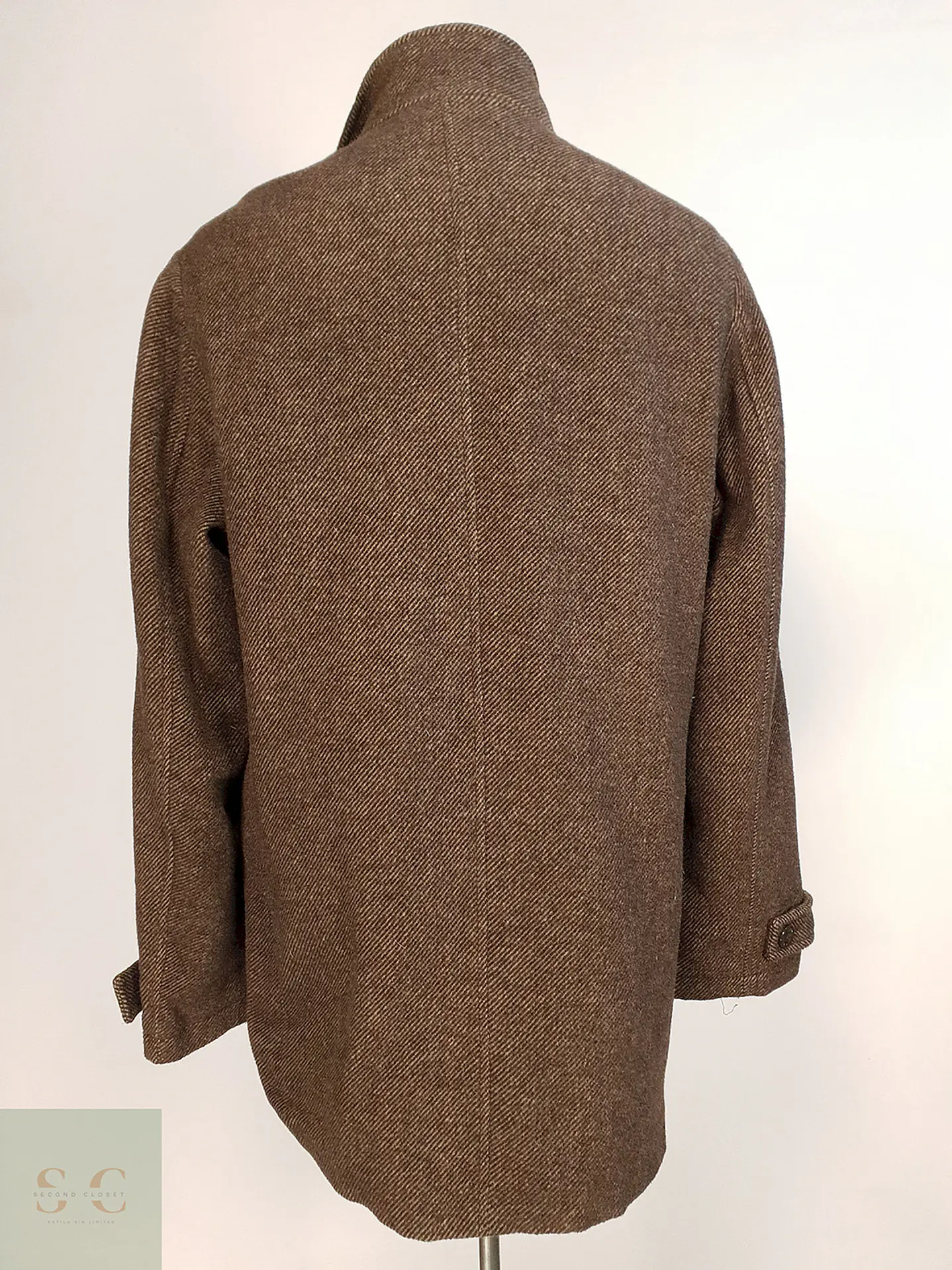 Abrigo Café Kenneth Cole Lana Talla ML 12