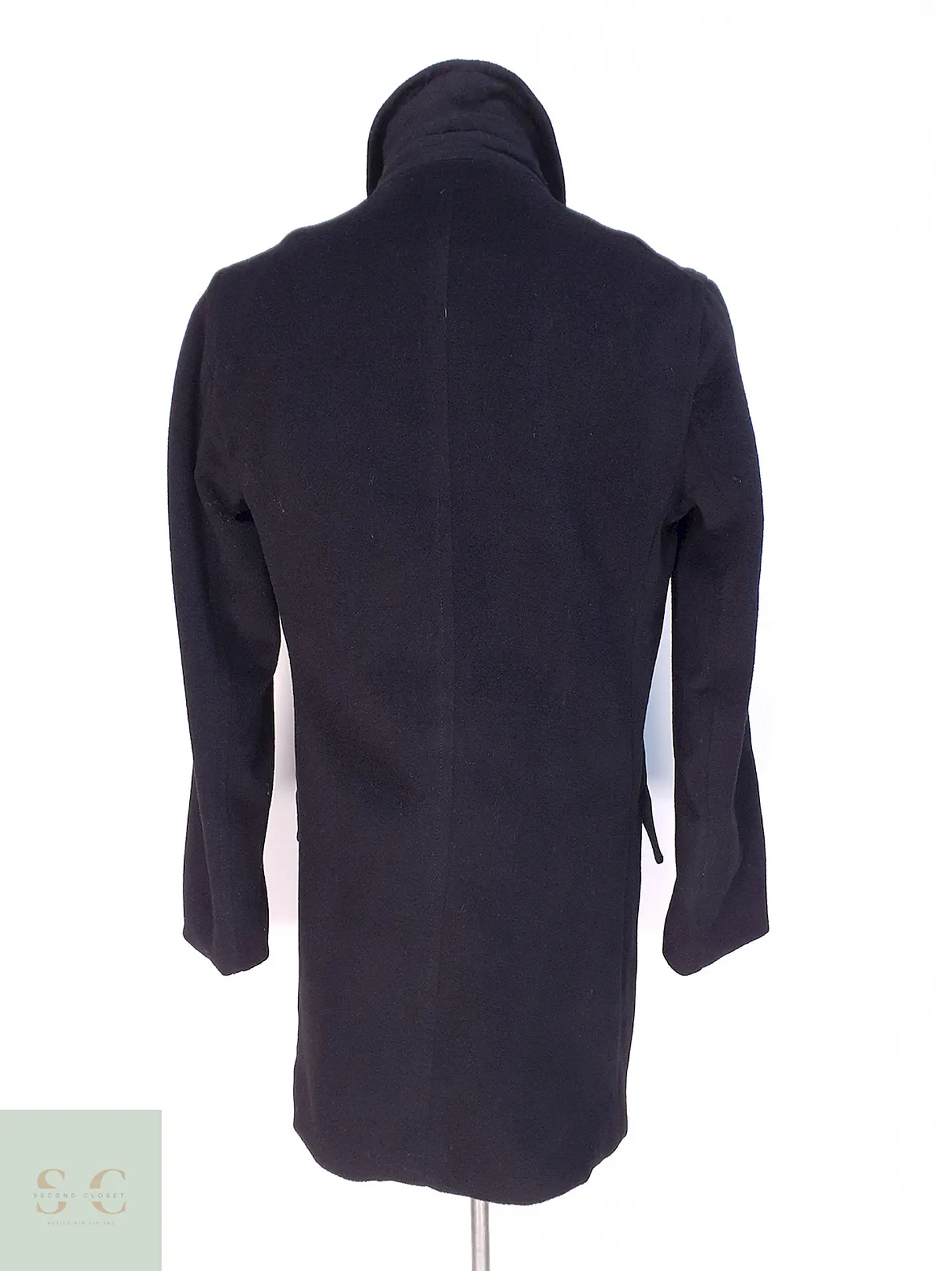 Abrigo Banana Republic Grafito 100% Lana Talla SM 13