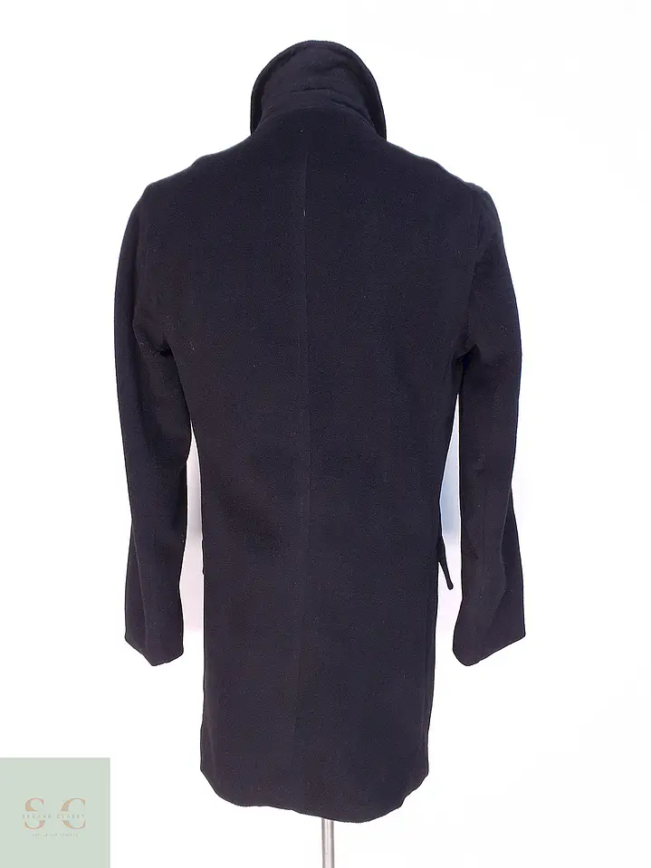 Abrigo Banana Republic Grafito 100% Lana Talla SM 13