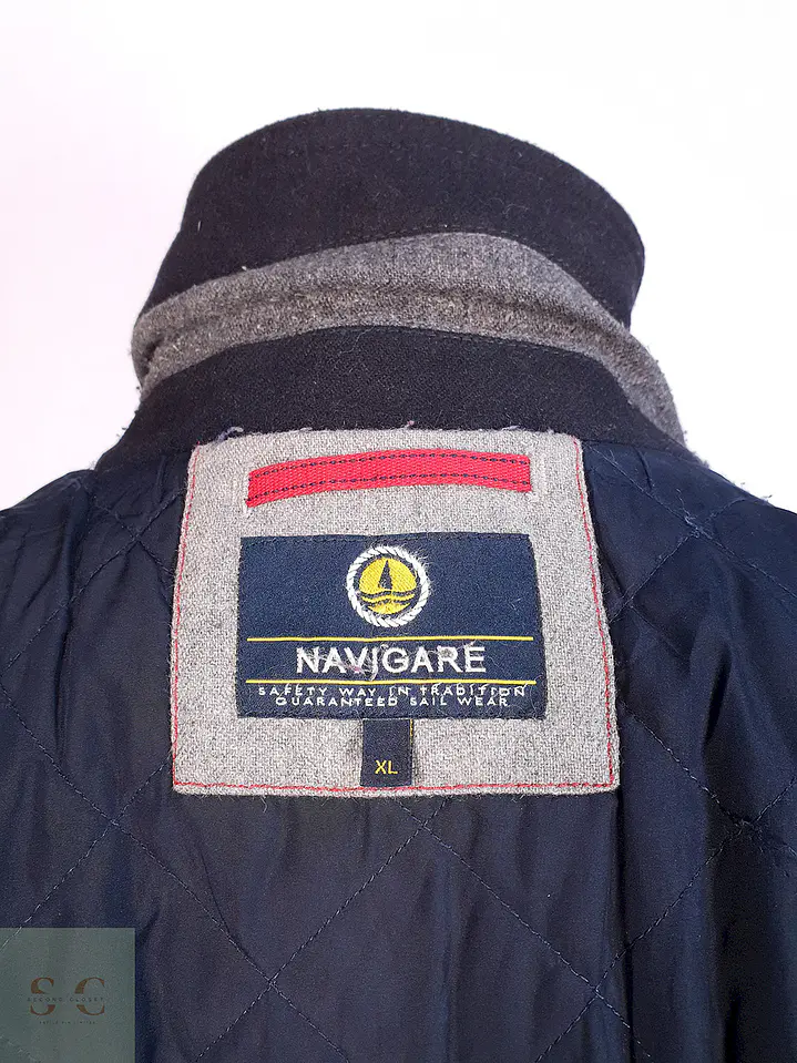 Abrigo Chaquetón Azul Navigare Lana Talla LXL 12