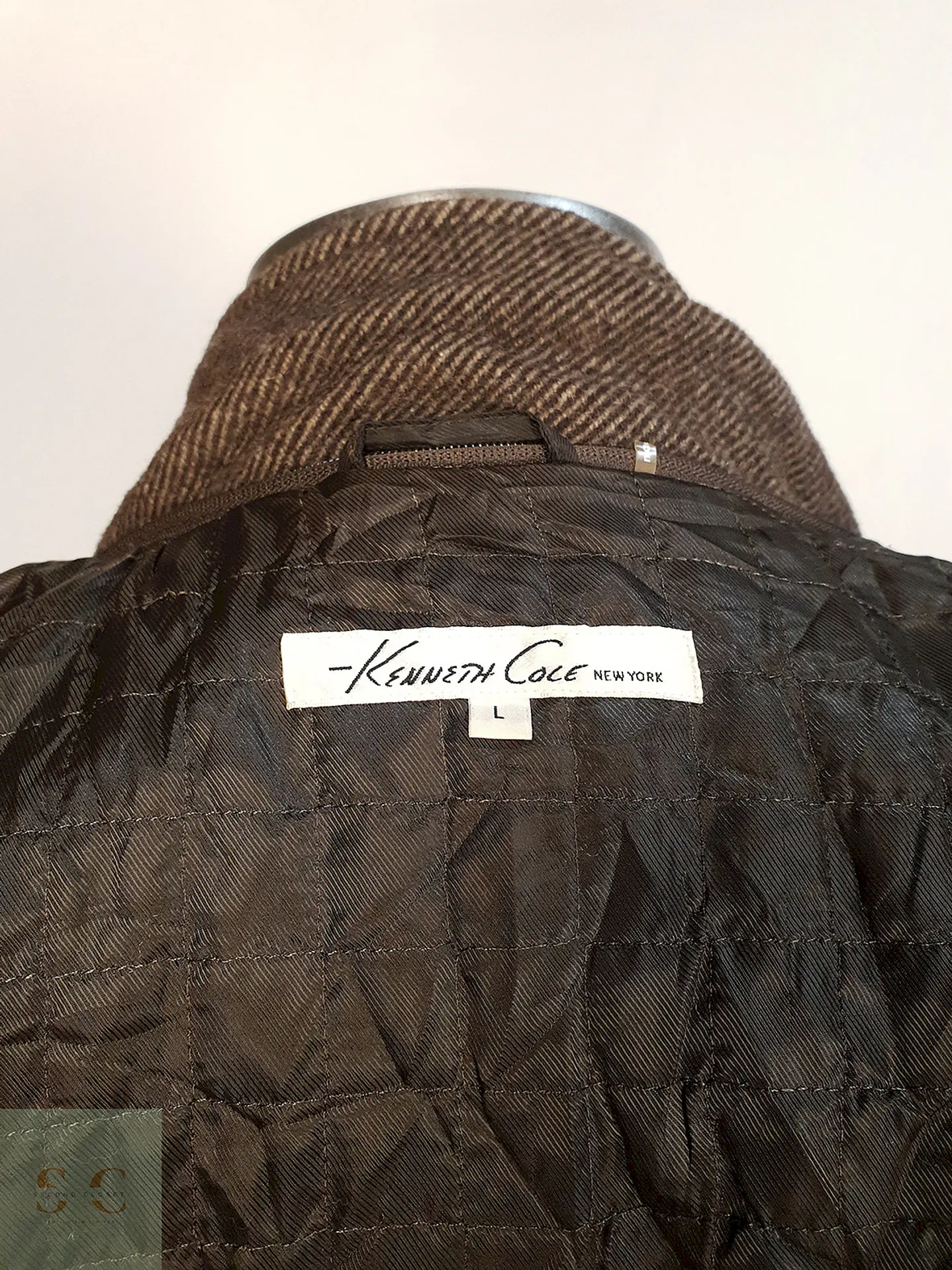 Abrigo Café Kenneth Cole Lana Talla ML 13