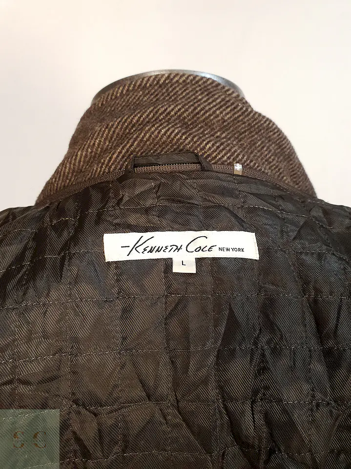 Abrigo Café Kenneth Cole Lana Talla ML 13