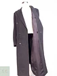 Abrigo Largo Cruzado Plomo Lana Cashmere Talla L - Miniatura 14