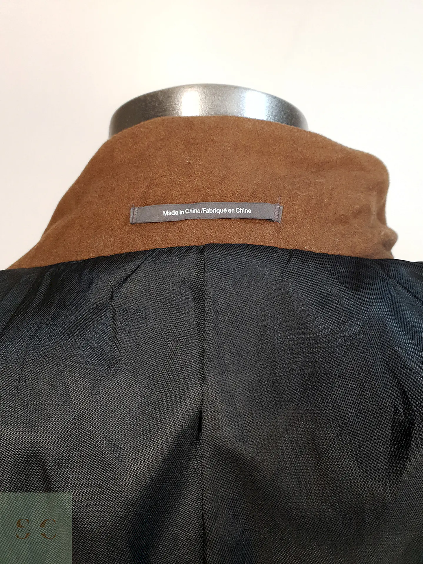 Abrigo Camel H&M Mezcla Lana Talla S 14