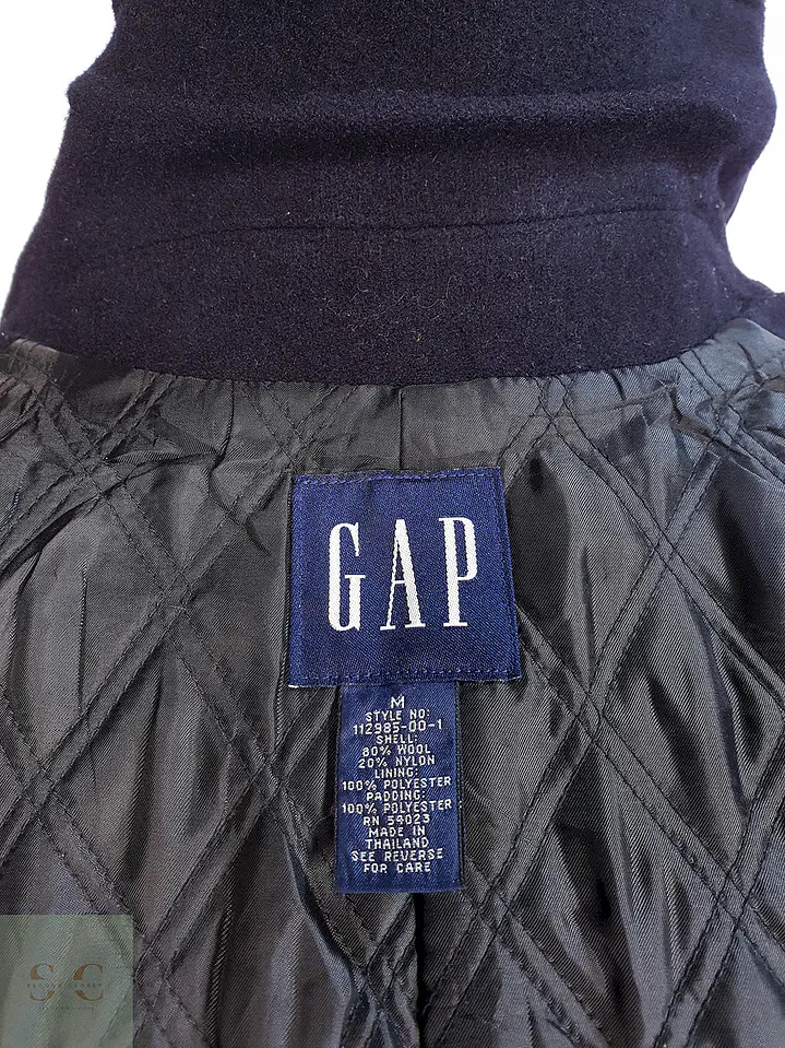 Abrigo Marinero Azul Gap - Lana Talla L 15