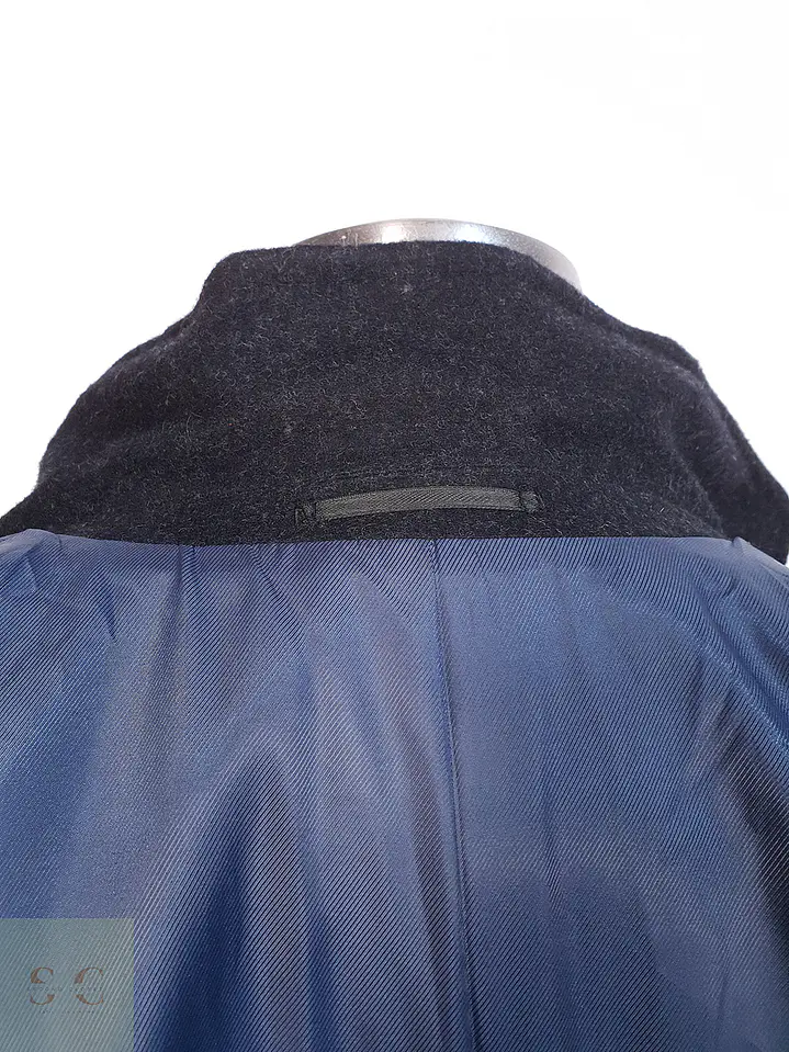 Abrigo Largo Cruzado Plomo Henry Morel Lana Talla XL 14