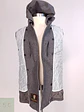 Abrigo Corto Gris Lana Cashmere Mens Melrose con Chaleco Talla SM - Miniatura 16