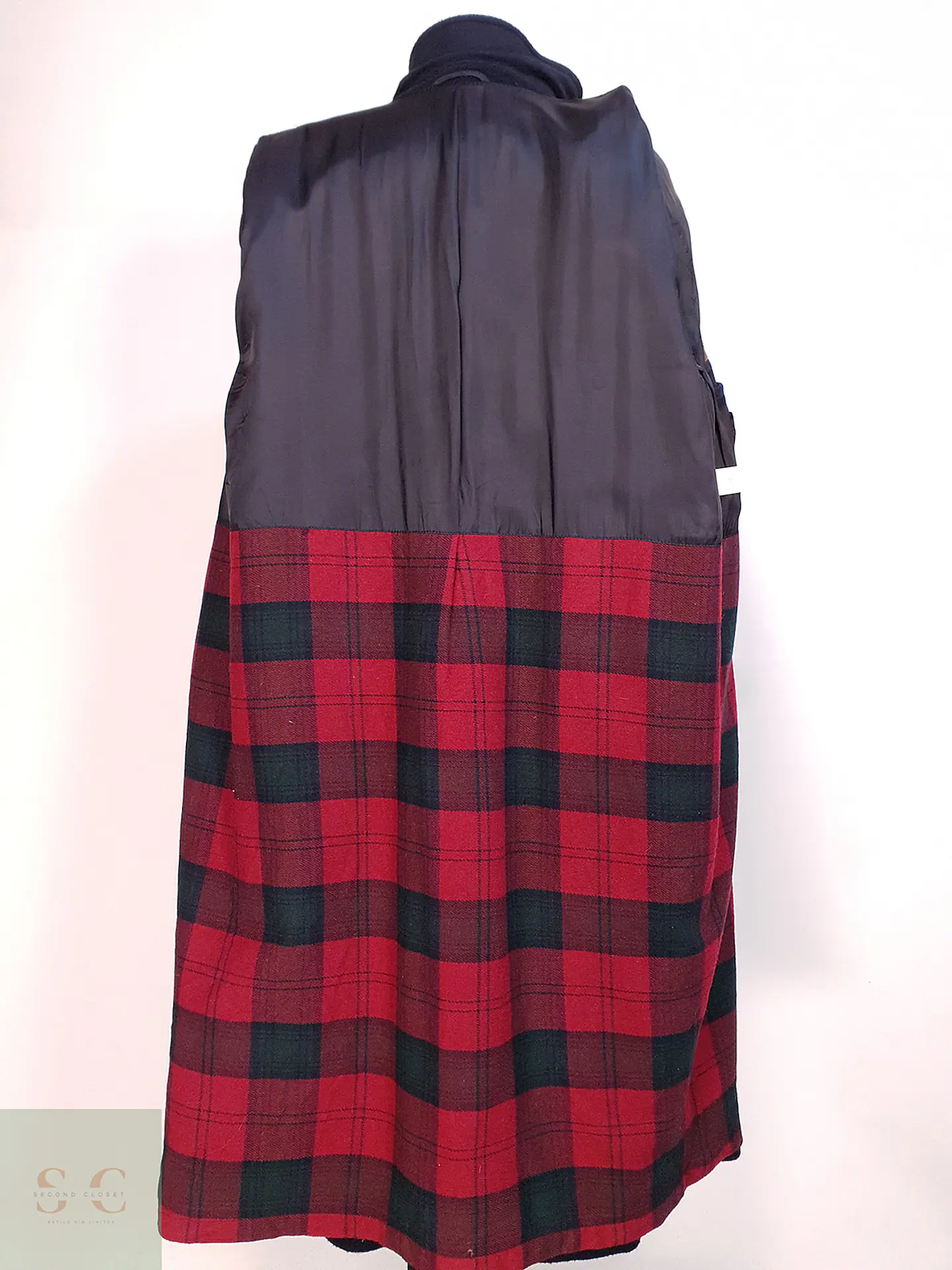 Abrigo Largo Azul Marino Merlet Original Lana y Lana de Cordero Talla LXL 19