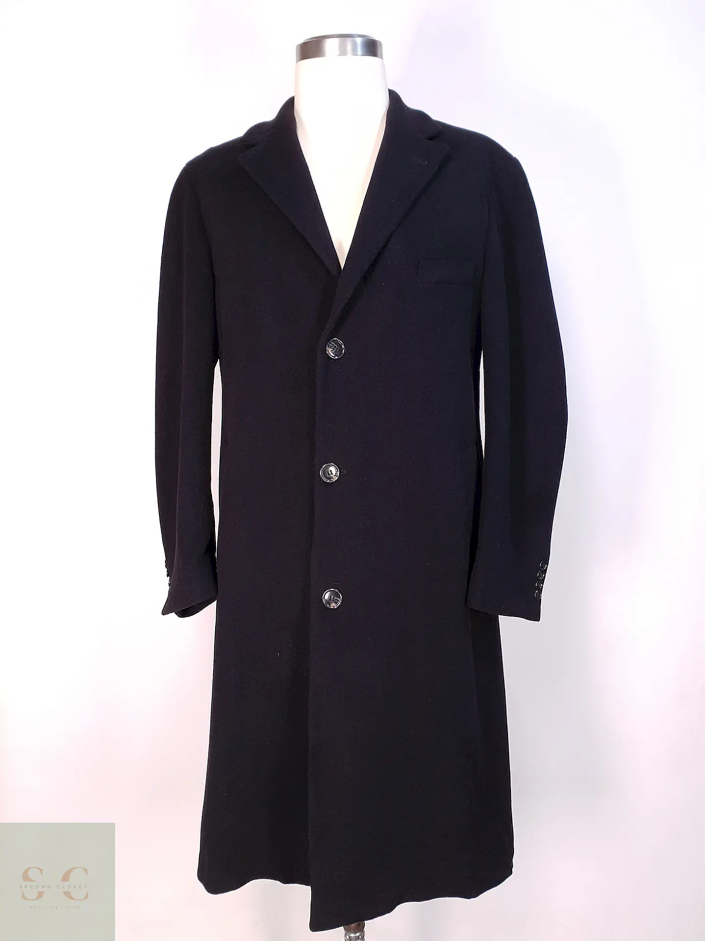 Abrigo Largo Italiano Prague Lana Cashmere Talla XL 2