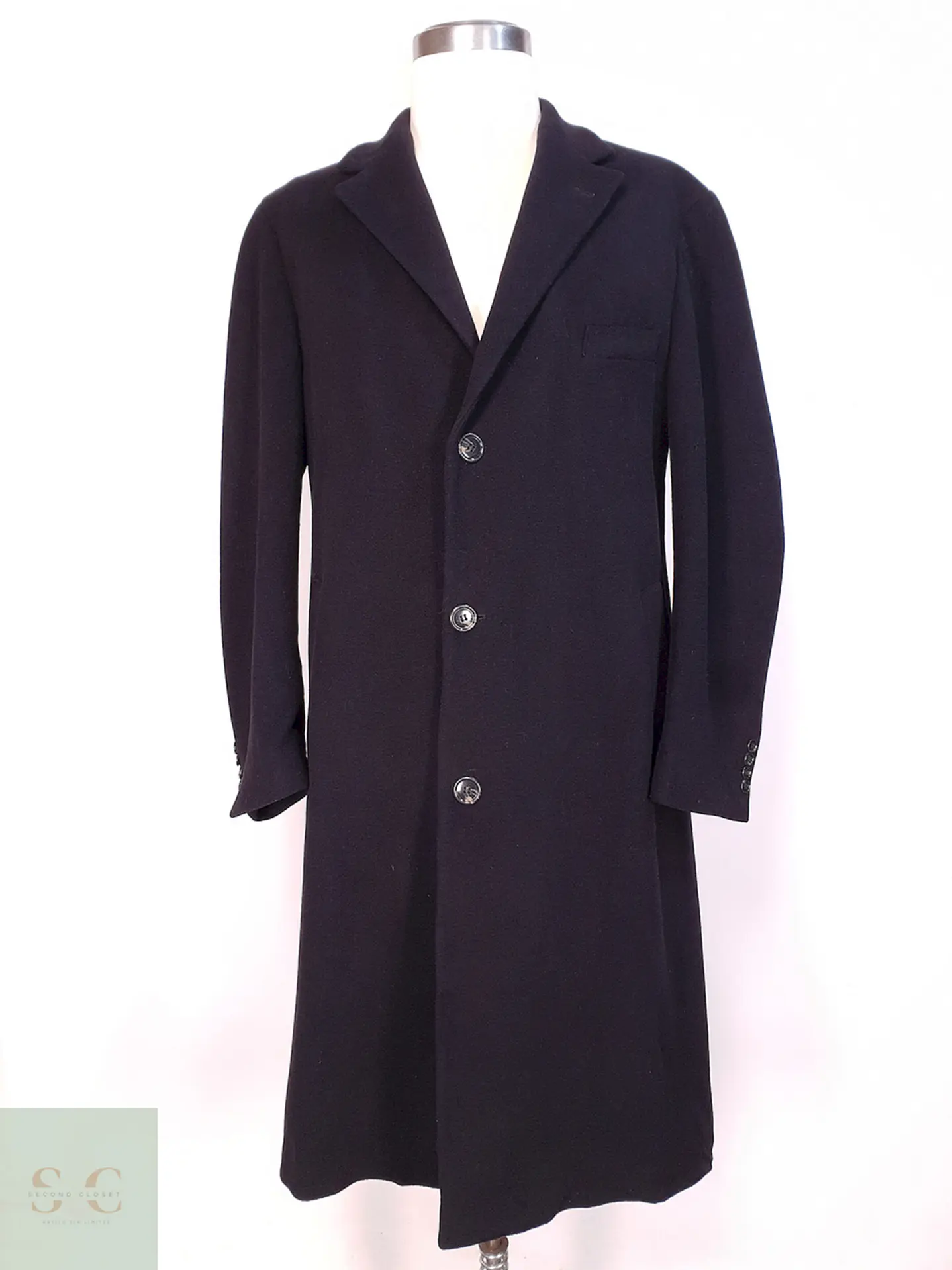 Abrigo Largo Italiano Prague Lana Cashmere Talla XL 1